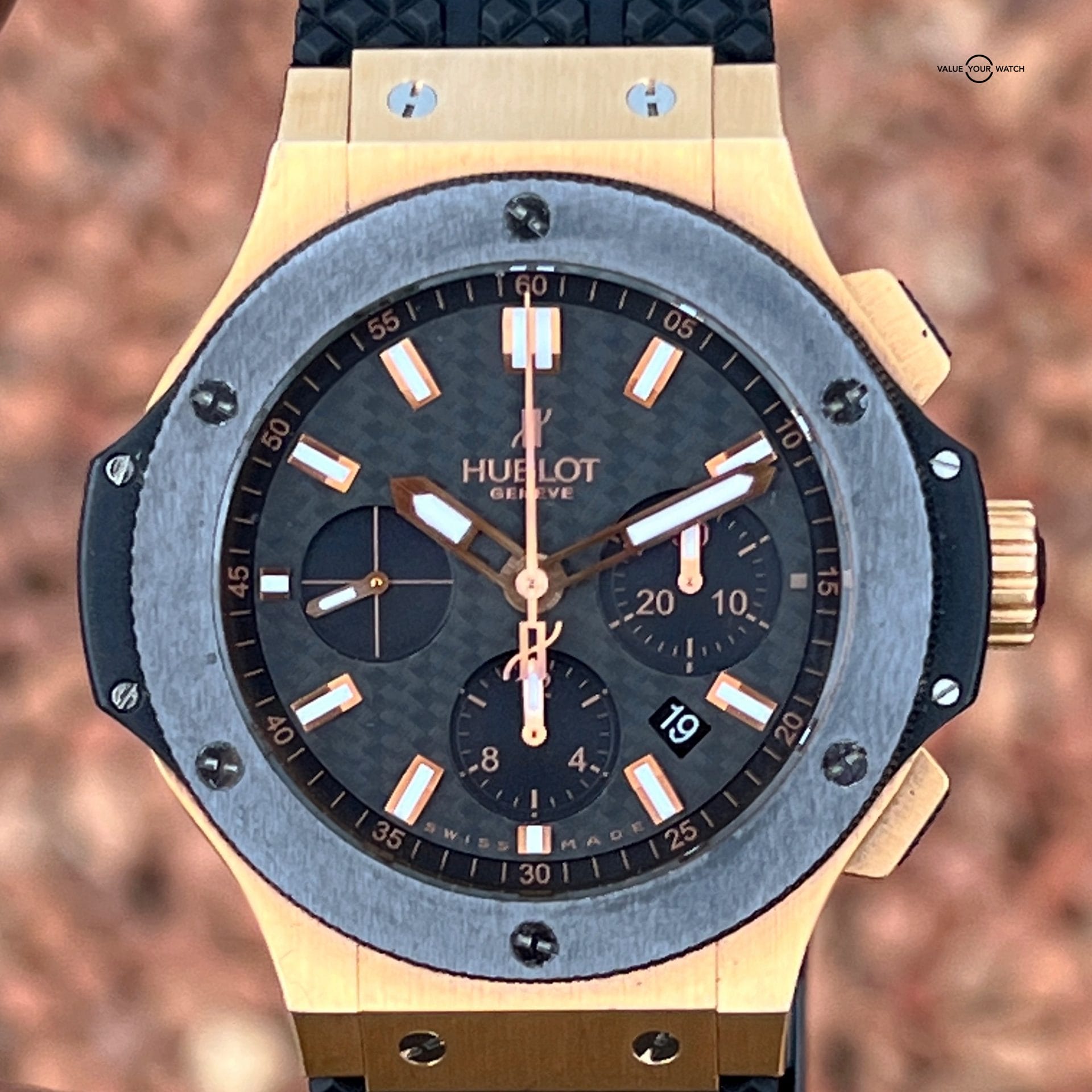 Hublot Big Bang Evolution Rose Gold Carbon Fiber Dial - Image 8