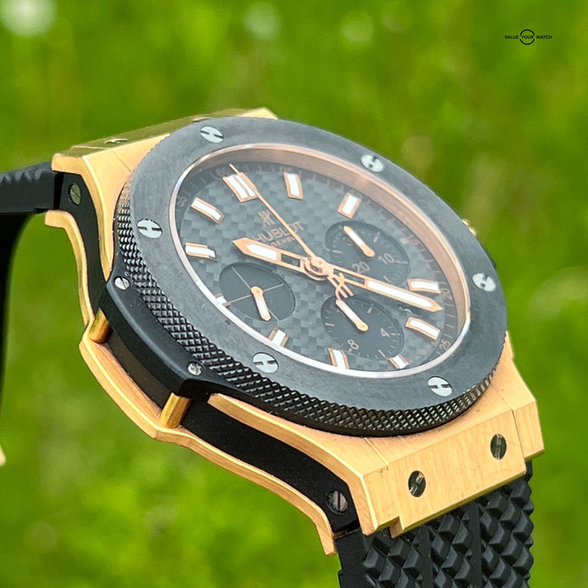 Hublot Big Bang Evolution Rose Gold Carbon Fiber Dial - Image 13