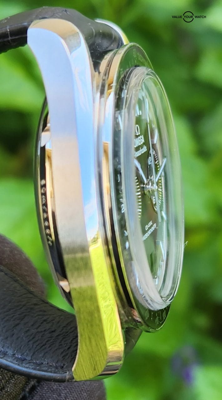 UNWORN OMEGA Speedmaster Professional Co-axial Master Chronometer Chronograph Men's Black Watch Stainless Steel w/Leather Strap 44.25mm 329.33.44.51.01.001 - Image 2