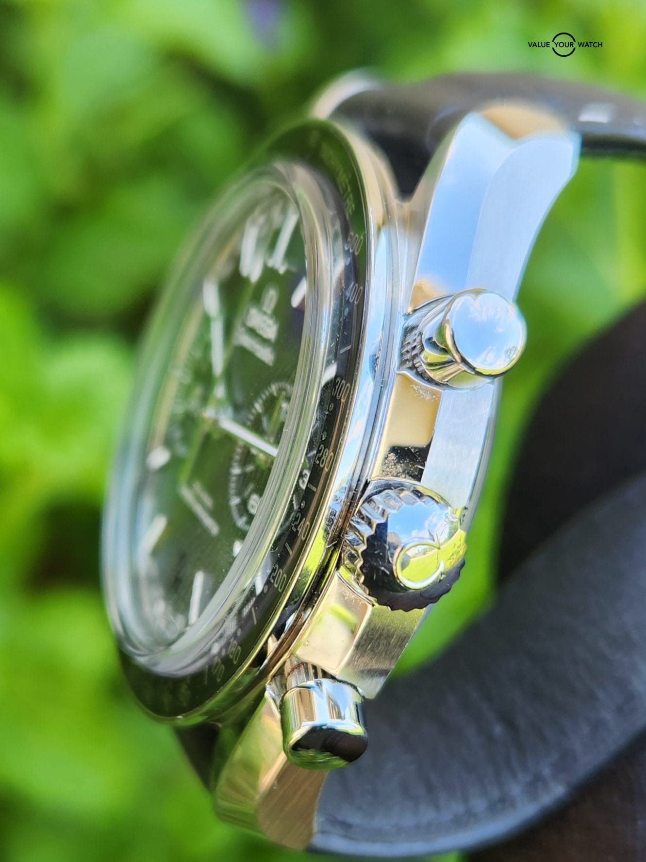 UNWORN OMEGA Speedmaster Professional Co-axial Master Chronometer Chronograph Men's Black Watch Stainless Steel w/Leather Strap 44.25mm 329.33.44.51.01.001 - Image 3