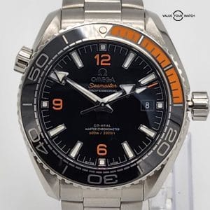 UNWORN OMEGA Seamaster Planet Ocean 600M Master Chronometer Men's Black Watch 44.25mm Stainless Steel 215.30.44.21.01.002