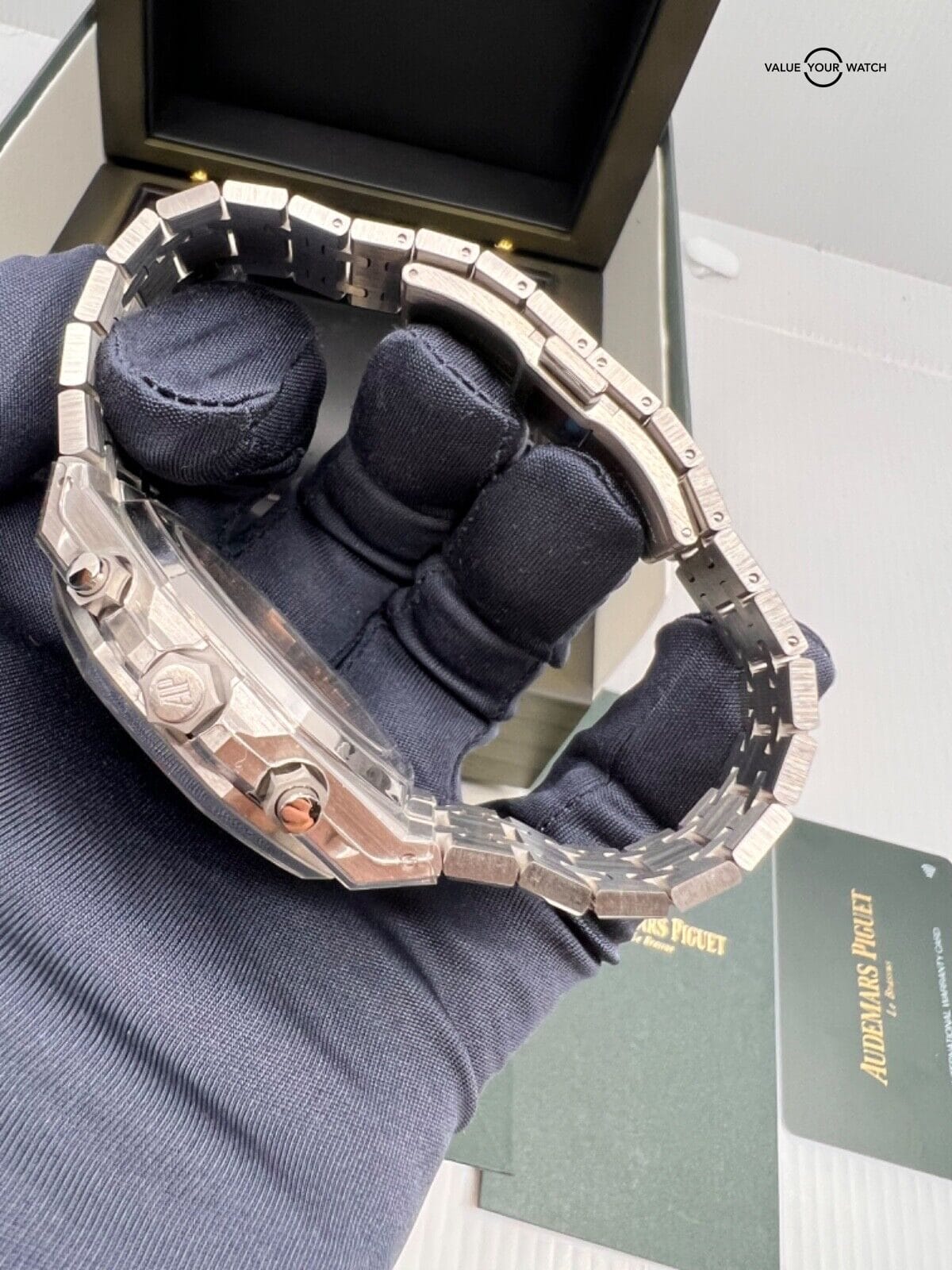 2023 New Unworn Full Audemars Piguet Royal Oak Chronograph Steel White Dial 41mm - Image 3