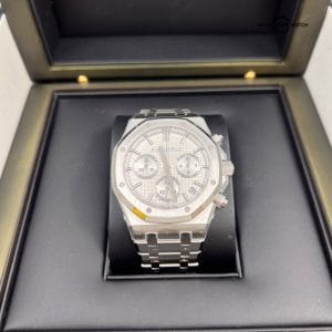 2023 New Unworn Full Audemars Piguet Royal Oak Chronograph Steel White Dial 41mm