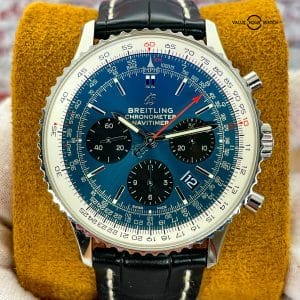 Breitling Navitimer Chronograph B01 Limited Edition “Black Eye Blue” - 43mm – AB0121 – MSRP $9100