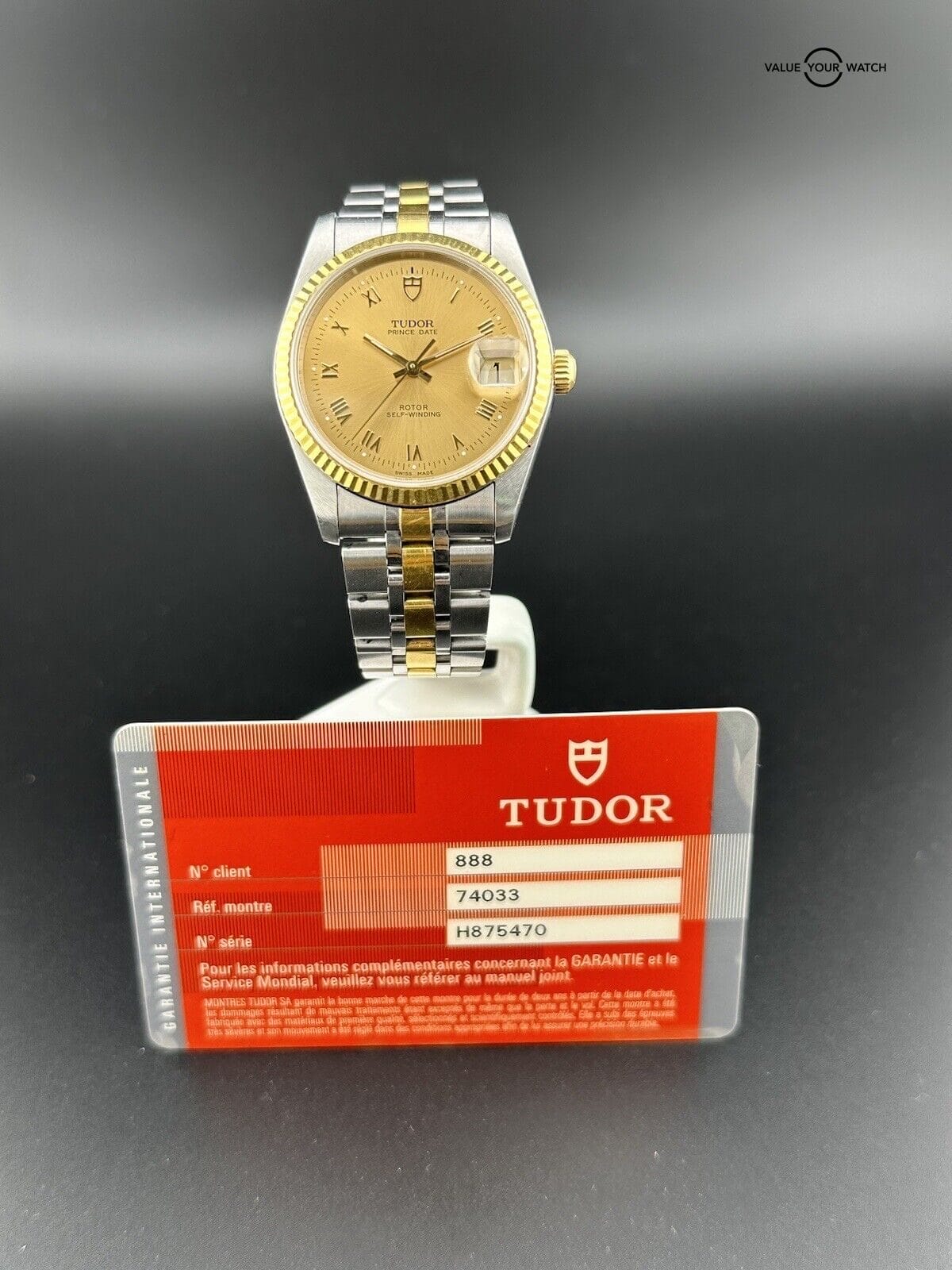 TUDOR Prince Champagne Men's Watch - 74033 - Image 8