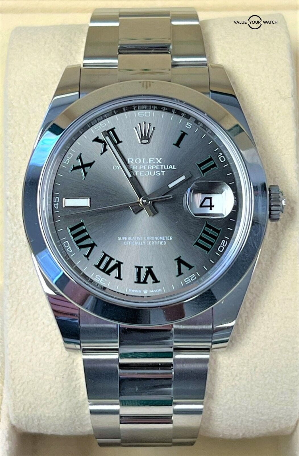 Rolex Datejust 41mm Wimbledon 126300 BOX/PAPERS/2023! - Image 4