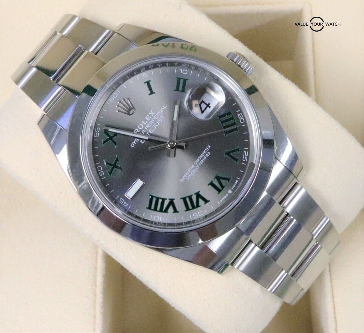 Rolex Datejust 41mm Wimbledon 126300 BOX/PAPERS/2023! - Image 5