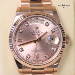 Rolex Day-Date 118235 18K Rose Gold Diamond Dial BOXES/PAPERS/2020!