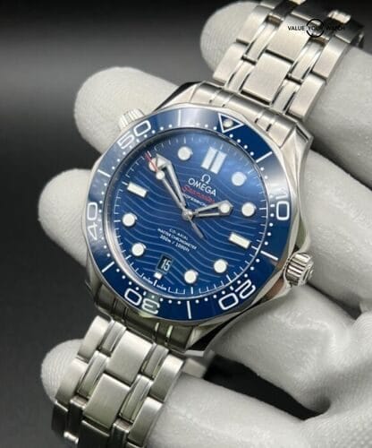 OMEGA Seamaster Diver 300m Blue Wave Full Set Box/Papers 210.30.42.20.03.001