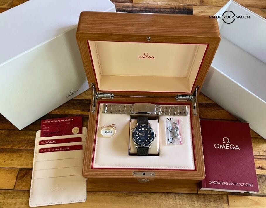 OMEGA Seamaster Diver 300m Blue Wave Full Set Box/Papers 210.30.42.20.03.001 - Image 11