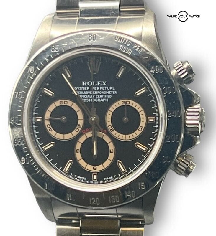 1996 T-Serial Rolex Zenith Daytona 16520 with stunning Patrizzi error dial. - Image 7