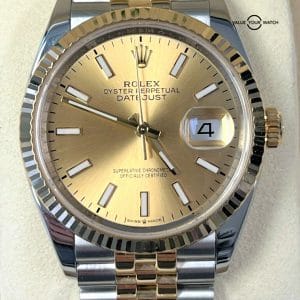Rolex Datejust 36mm 18K Yellow Gold & Stainless Steel 126233 BOXES/PAPERS/2019!