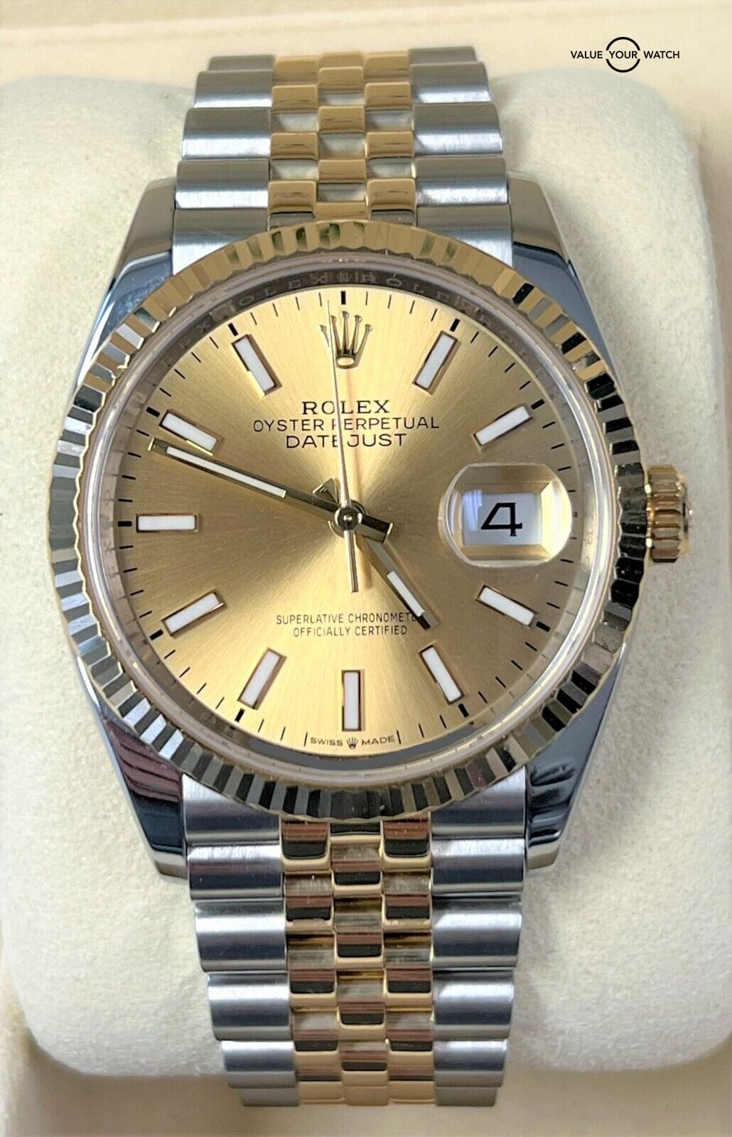 Rolex Datejust 36mm 18K Yellow Gold & Stainless Steel 126233 BOXES/PAPERS/2019!
