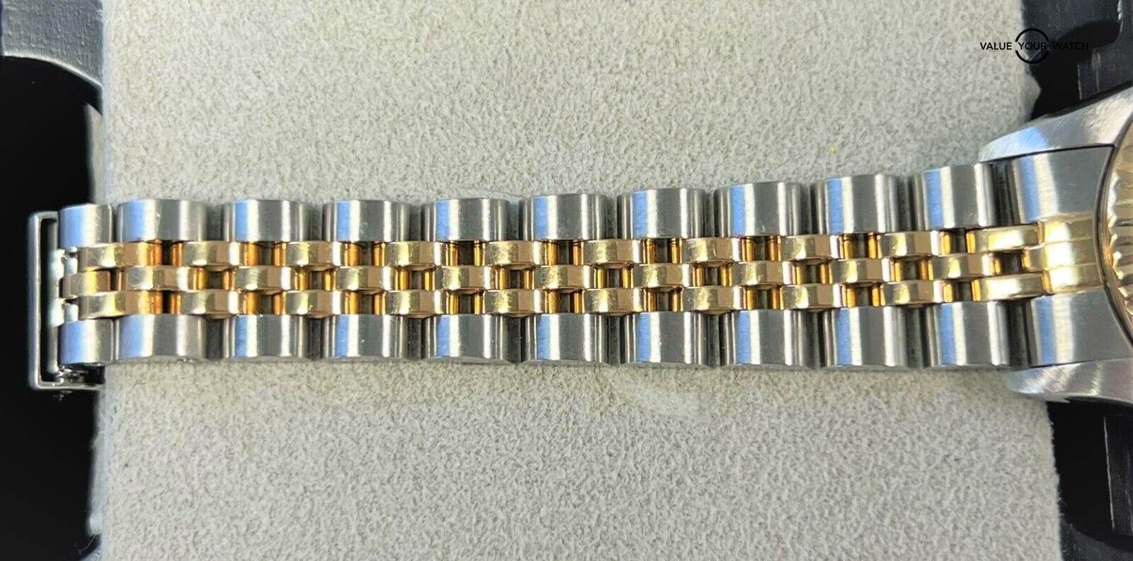 Rolex Oyster Perpetual 67193 Silver Diamond Dial 18K Yellow Gold & SS! - Image 9