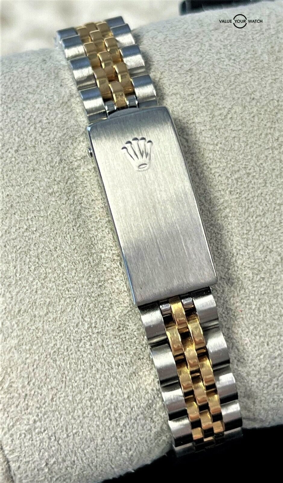 Rolex Oyster Perpetual 67193 Silver Diamond Dial 18K Yellow Gold & SS! - Image 10