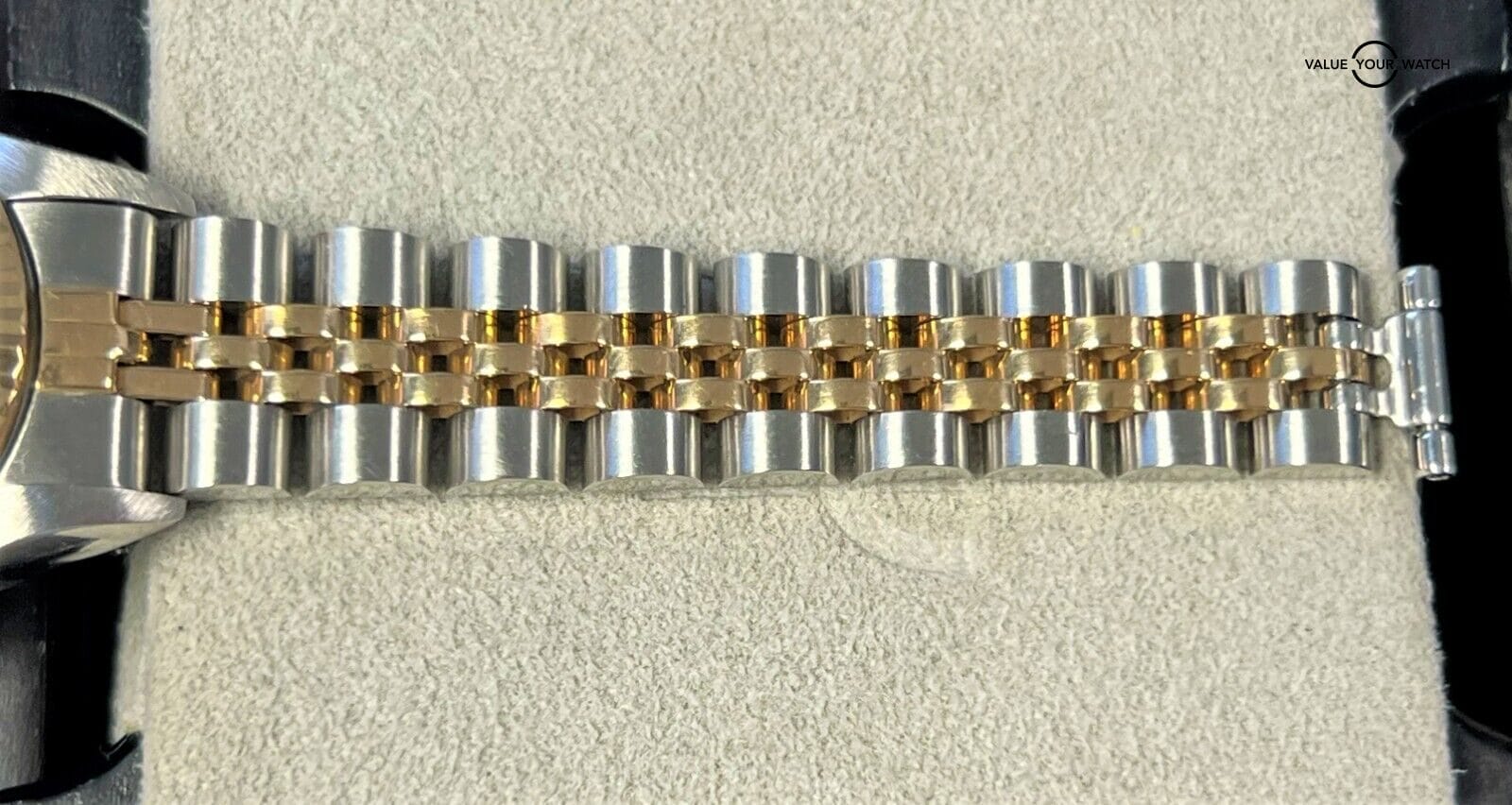 Rolex Oyster Perpetual 67193 Silver Diamond Dial 18K Yellow Gold & SS! - Image 11