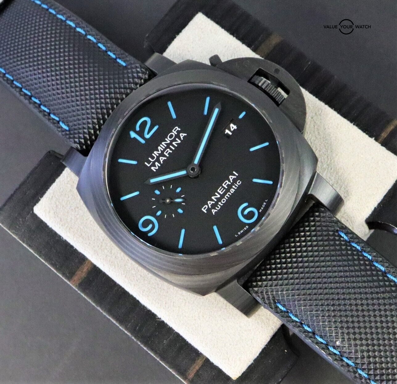 Panerai Luminor Marina Carbotech PAM 1661 PAM01661 44mm Black Dial BOXES/PAPERS! - Image 5
