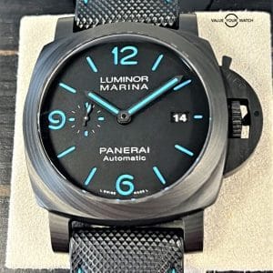 Panerai Luminor Marina Carbotech PAM 1661 PAM01661 44mm Black Dial BOXES/PAPERS!