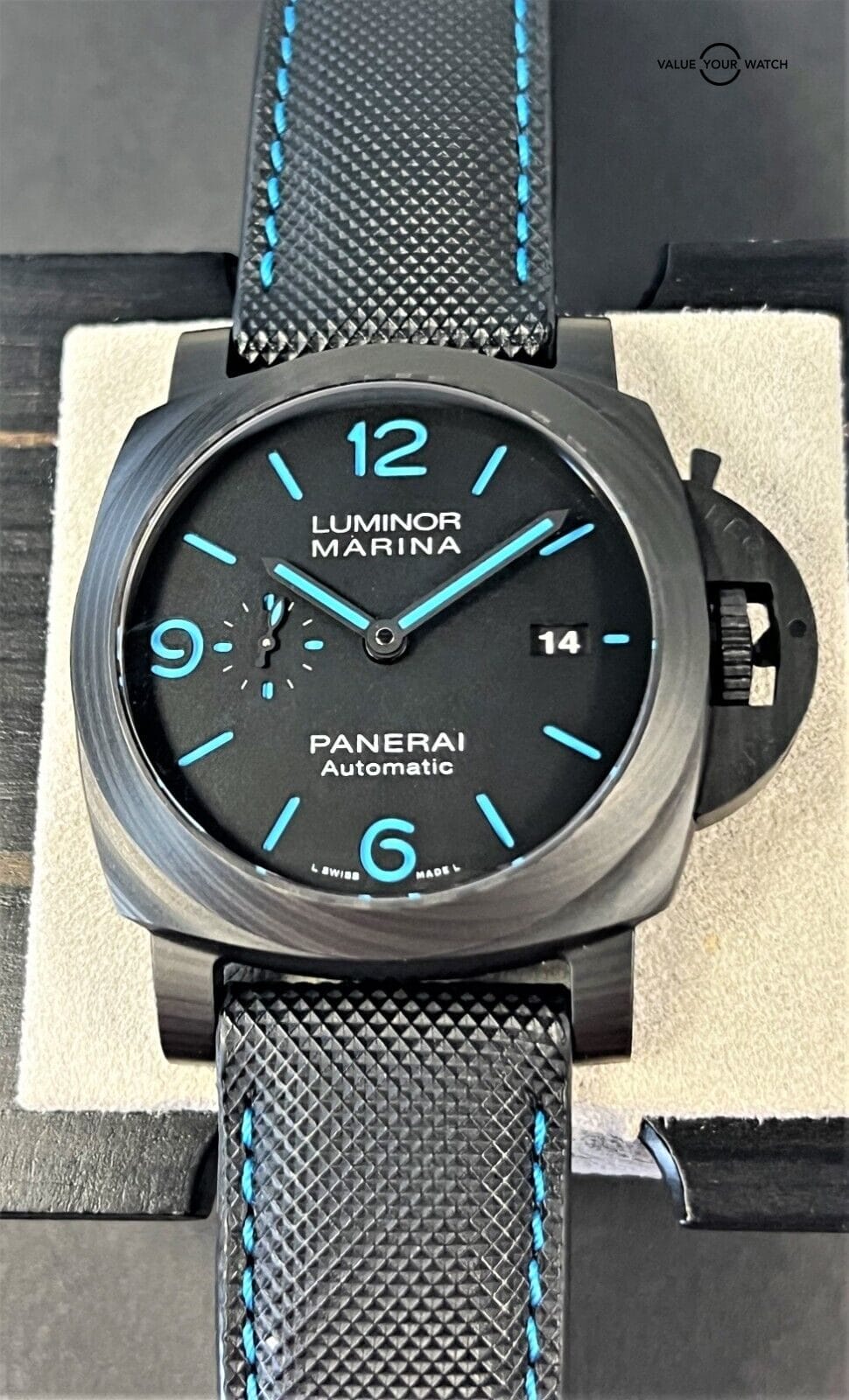 Panerai Luminor Marina Carbotech PAM 1661 PAM01661 44mm Black Dial BOXES/PAPERS!