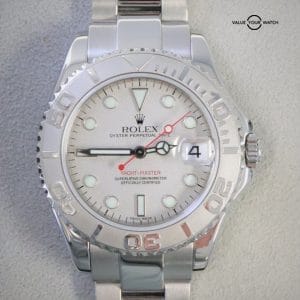 Rolex Yacht-Master Midsize 168622 35mm Platinum & Stainless Steel!