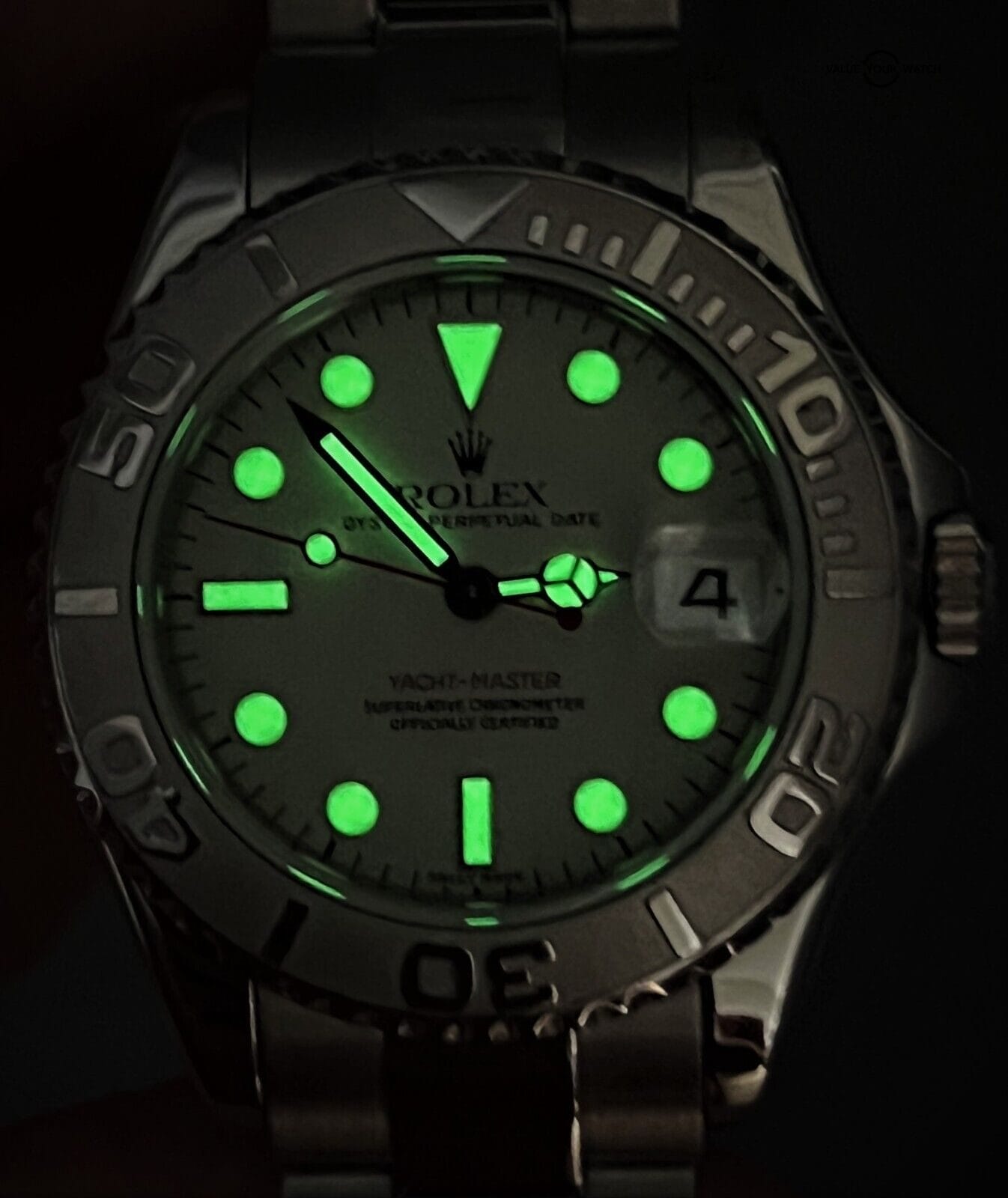 Rolex Yacht-Master Midsize 168622 35mm Platinum & Stainless Steel! - Image 6