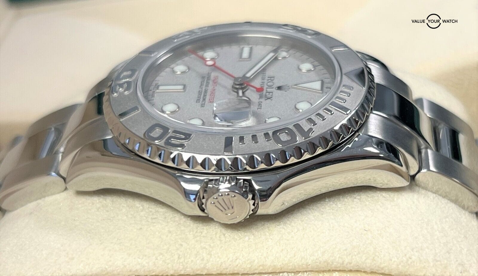 Rolex Yacht-Master Midsize 168622 35mm Platinum & Stainless Steel! - Image 10