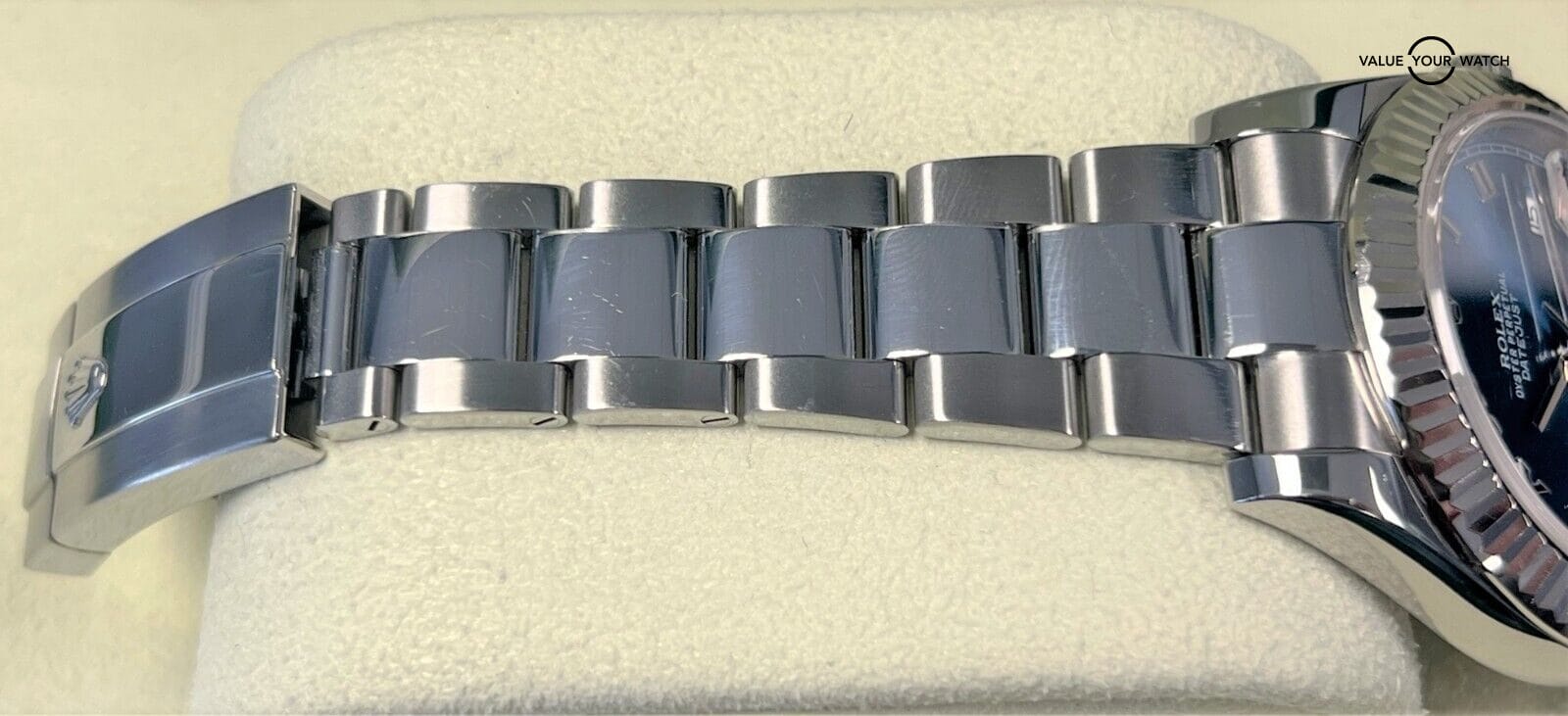 Rolex Datejust II 41mm Azzurro Blue Roman 18K White Gold & SS 2015/BOXES/PAPERS - Image 11