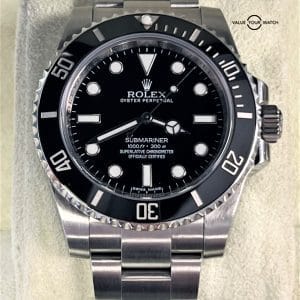 Rolex Submariner 114060 No Date Black Dial Stainless Steel 2015/BOXES/PAPERS!