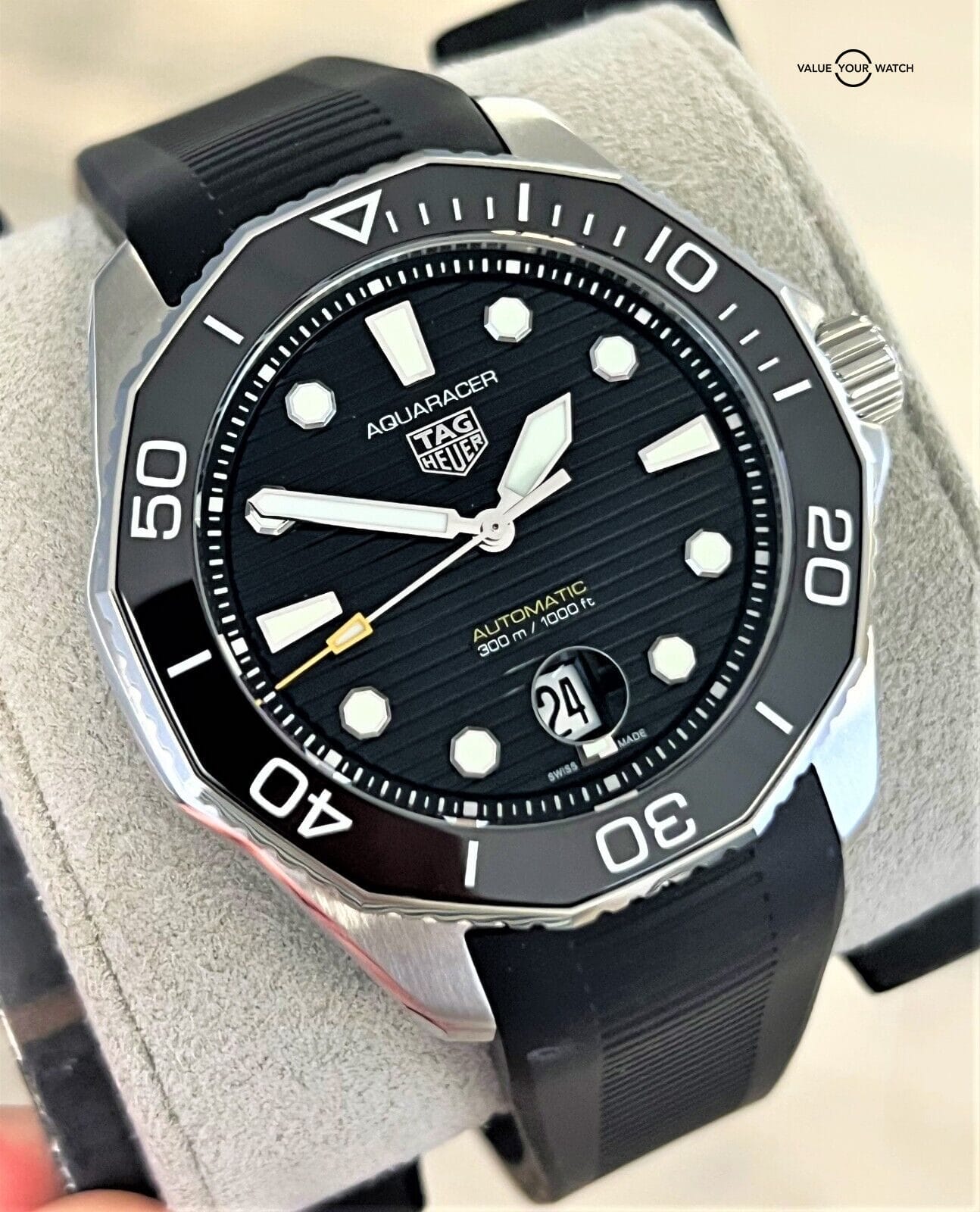 Tag Heuer Aquaracer 300 Automatic 43mm Black Dial WBP201A.FT6197!