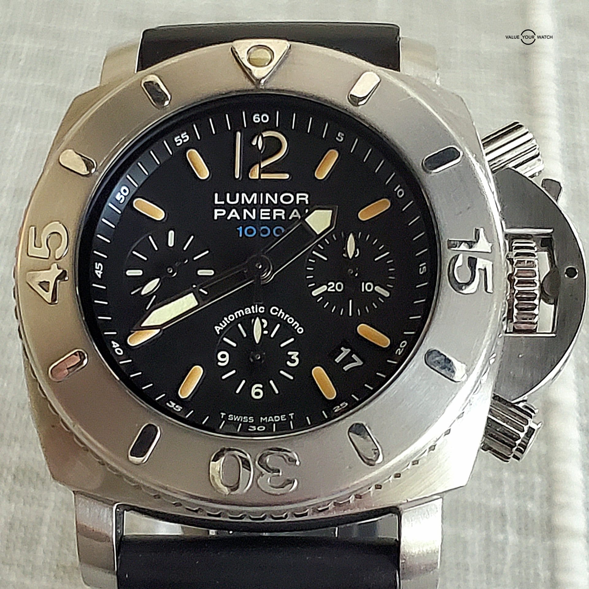 Panerai Luminor Submersible Pam 187 Tritium Dial 1000M Box and Papers Limited Ed