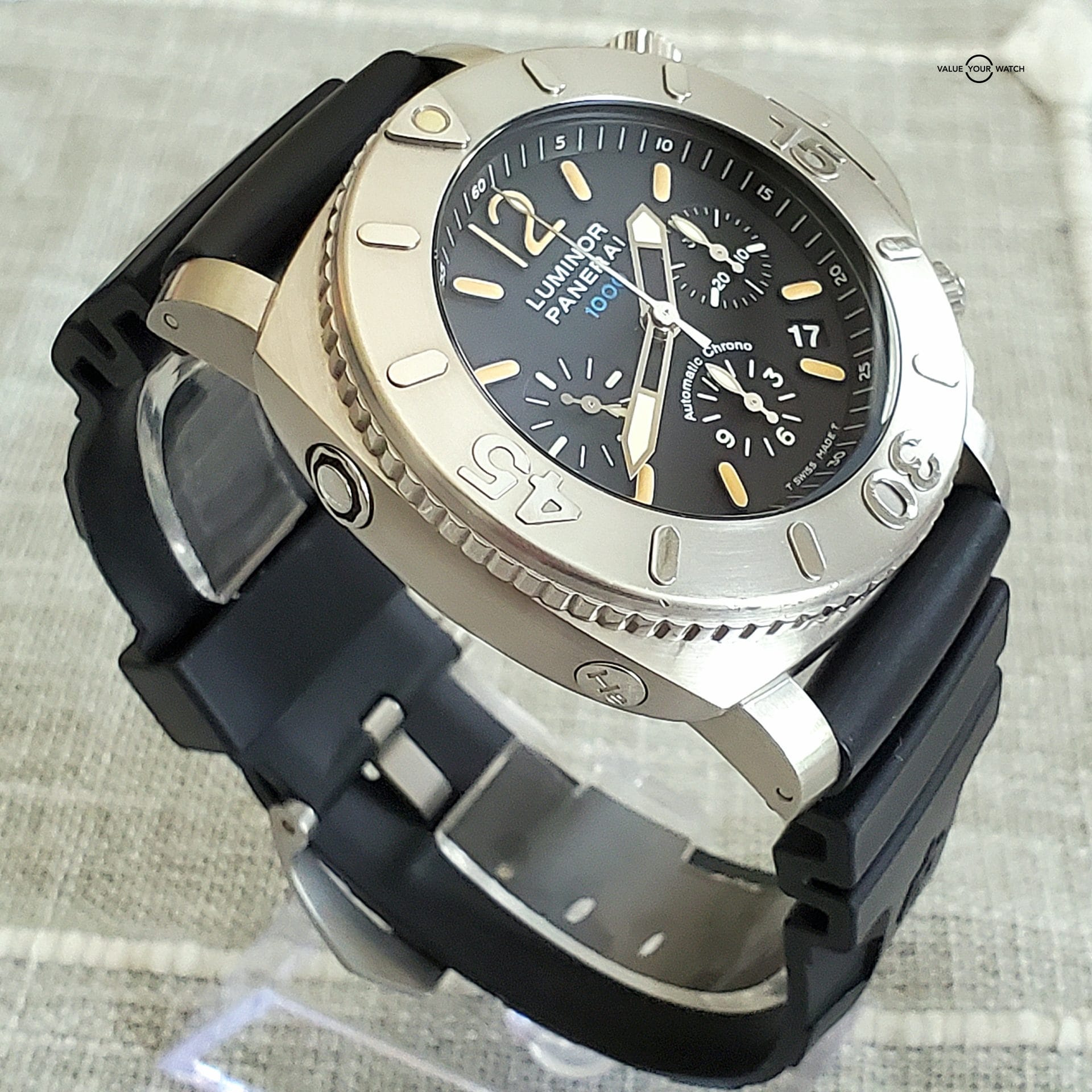 Panerai Luminor Submersible Pam 187 Tritium Dial 1000M Box and Papers Limited Ed - Image 4