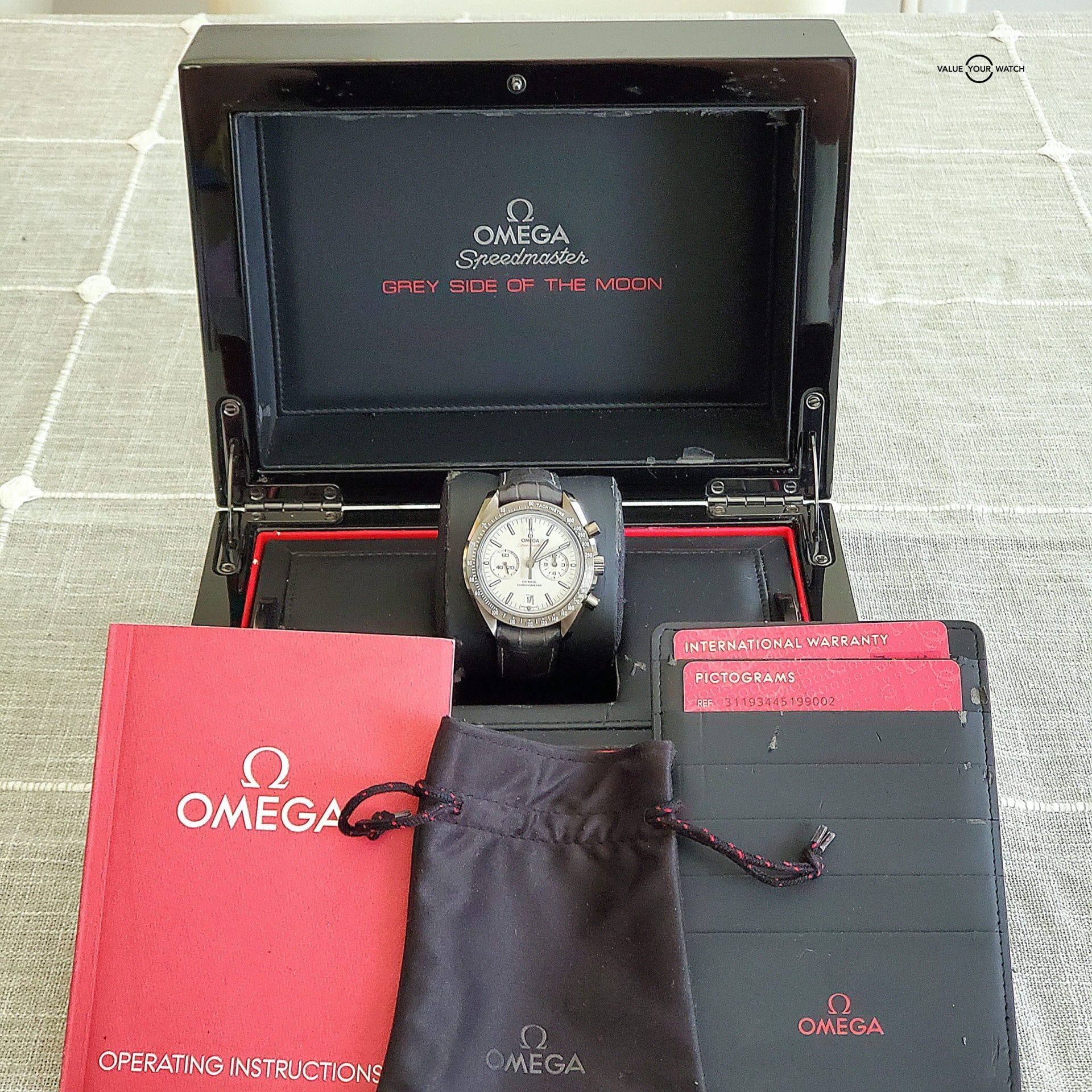Omega Speedmaster Moonwatch Grey Side of the Moon Box and Papers Included - Image 2