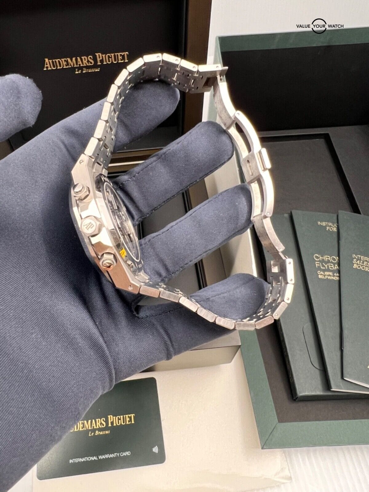 2022 Blue Dial 50th Anniversary Audemars Piguet Royal Oak Flyback Chronograph - Image 5