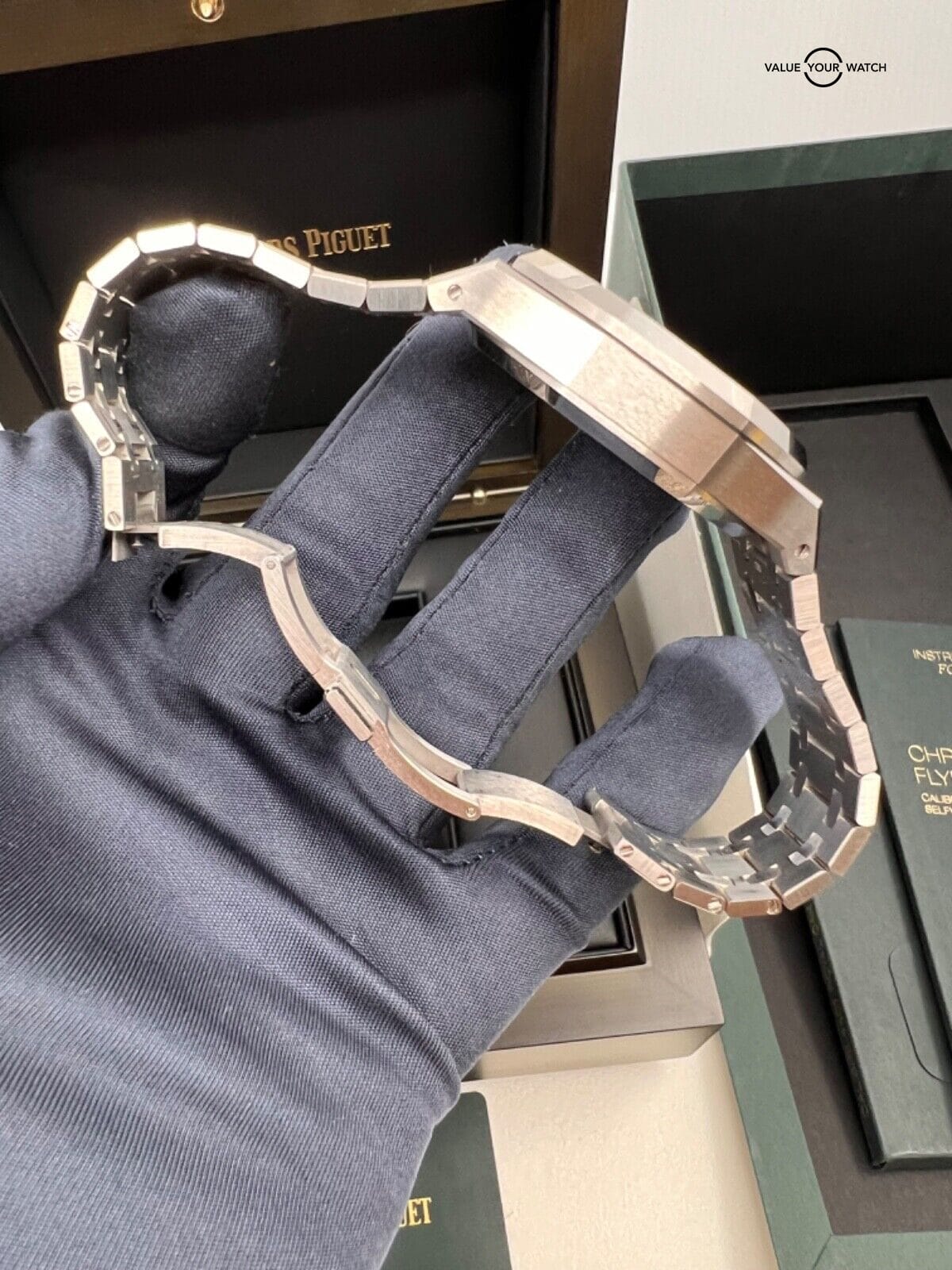 2022 Blue Dial 50th Anniversary Audemars Piguet Royal Oak Flyback Chronograph - Image 6