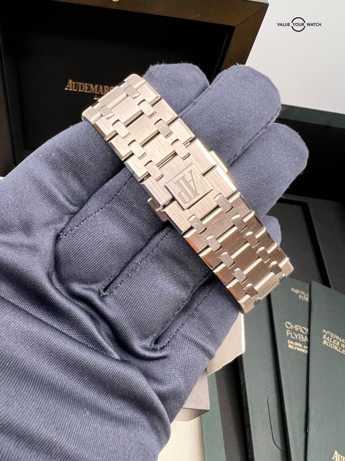 2022 Blue Dial 50th Anniversary Audemars Piguet Royal Oak Flyback Chronograph - Image 7