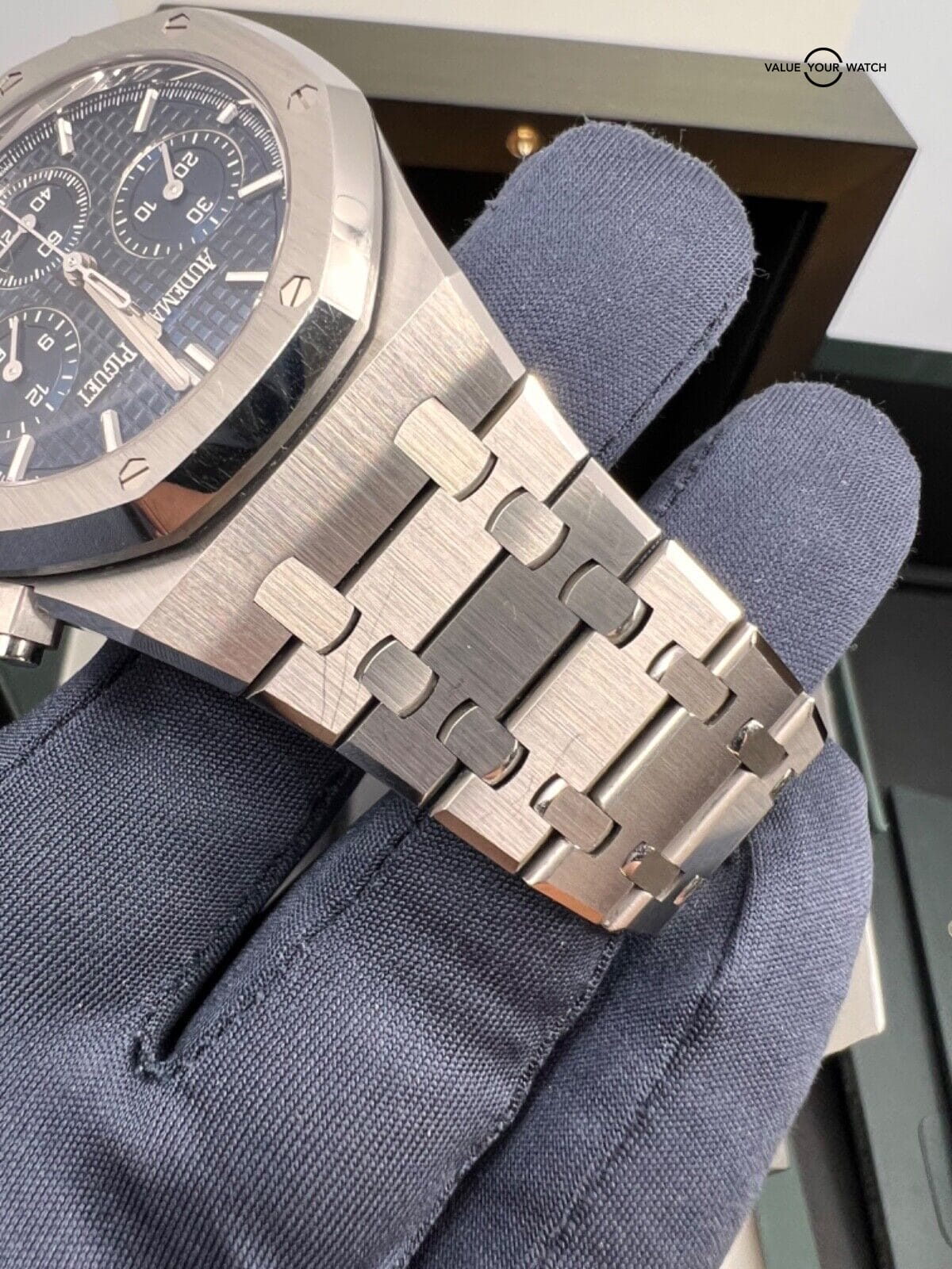 2022 Blue Dial 50th Anniversary Audemars Piguet Royal Oak Flyback Chronograph - Image 8