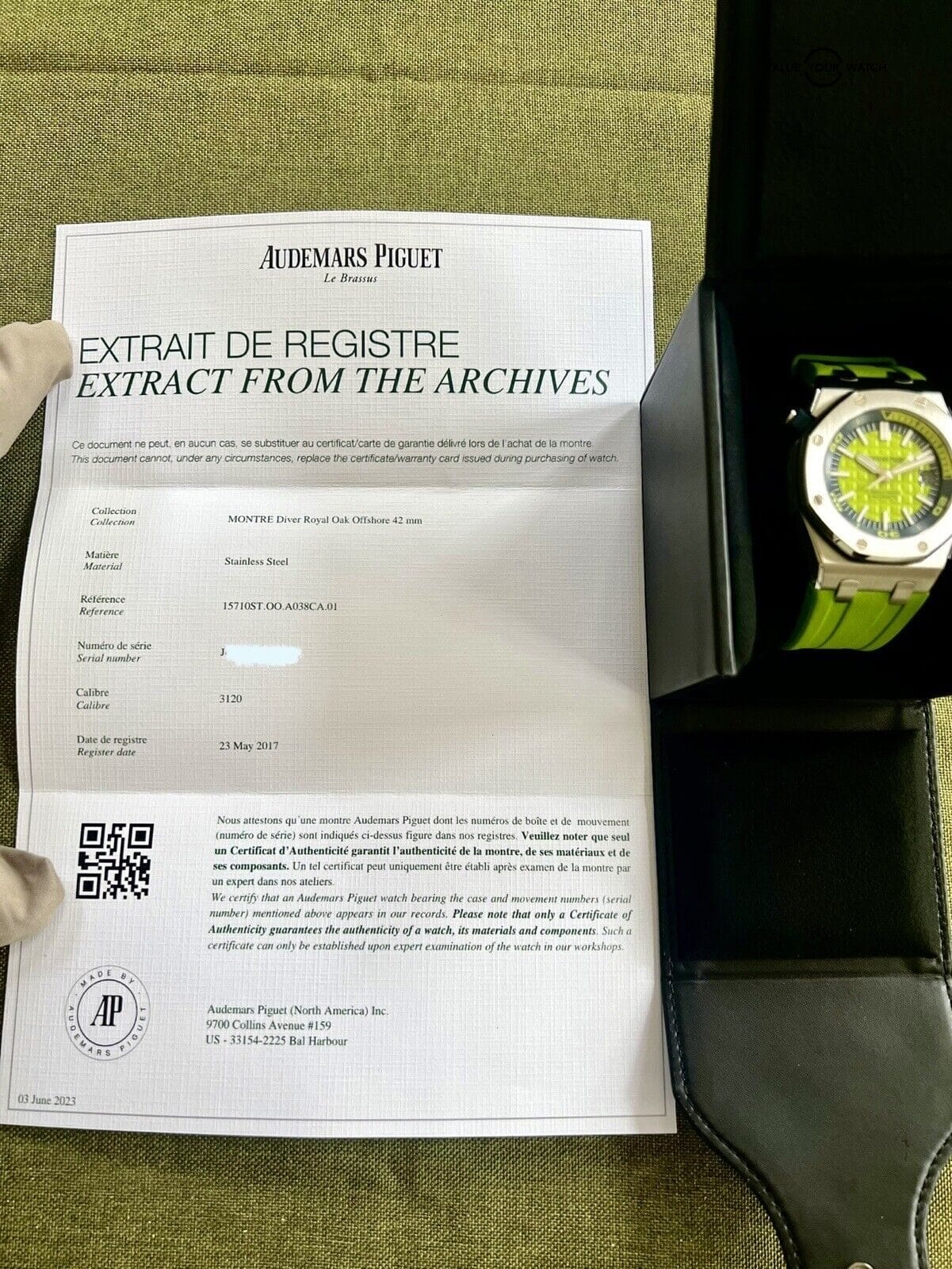 Audemars Piguet Royal Oak Offshore Diver ‘Lime Green’ Boutique Limited Edition - Image 8