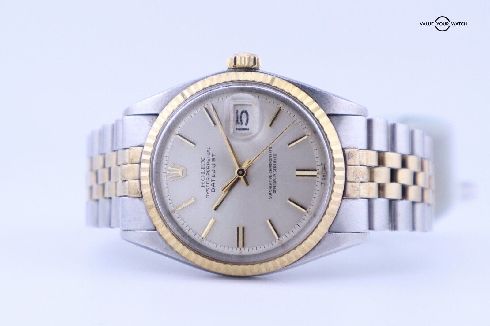 1972 Rolex Datejust 36 1601 — 18kt Gold X Steel