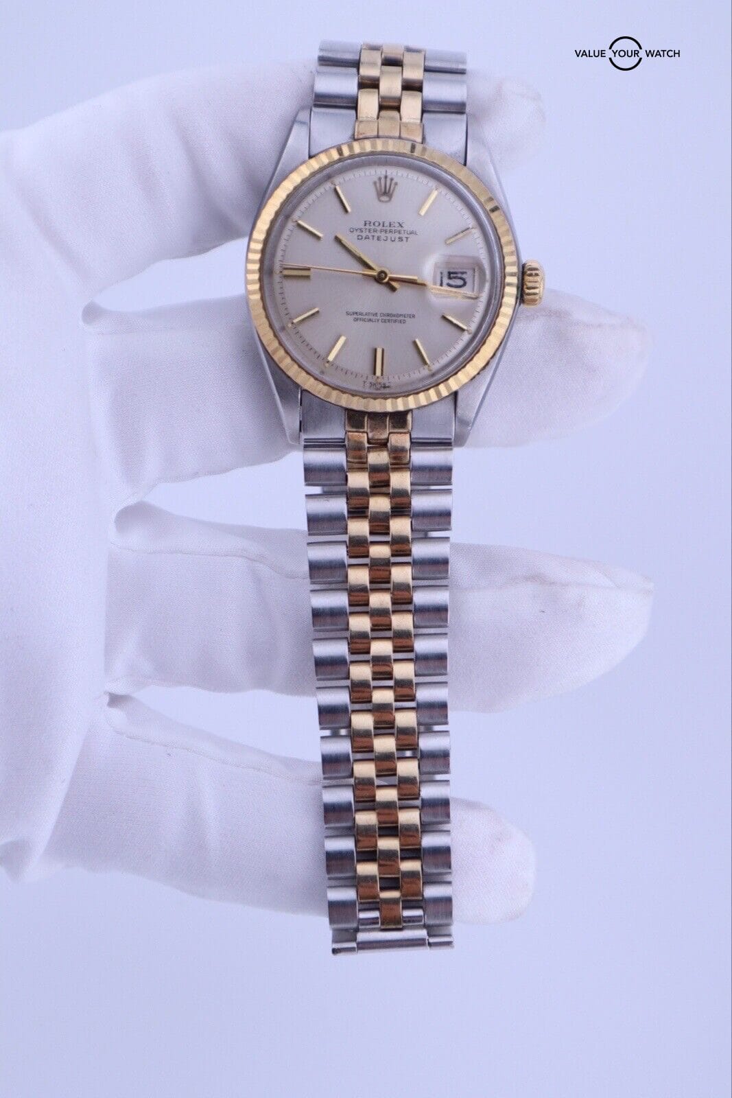 1972 Rolex Datejust 36 1601 — 18kt Gold X Steel - Image 11