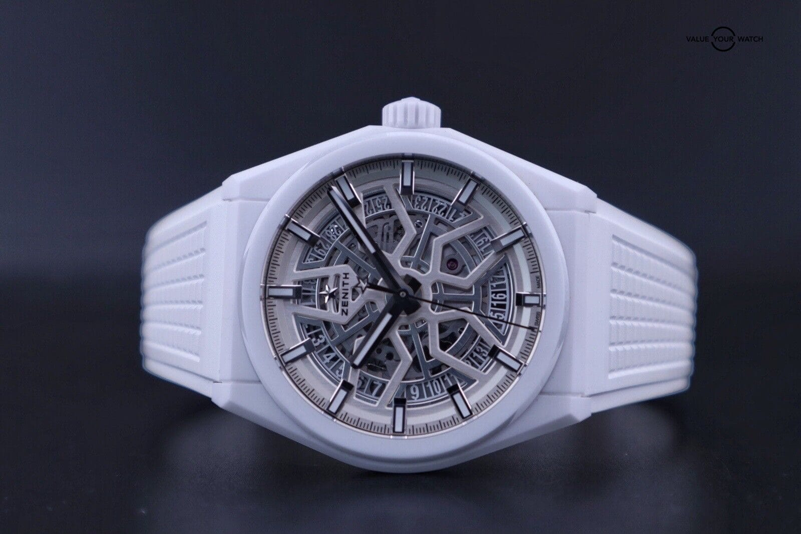 Discontinued ZENITH Defy Classic Skeleton 49.9002.670/01R792 White Ceramic - Image 2