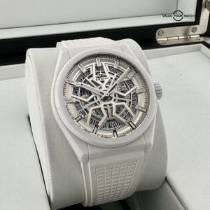 Discontinued ZENITH Defy Classic Skeleton 49.9002.670/01R792 White Ceramic