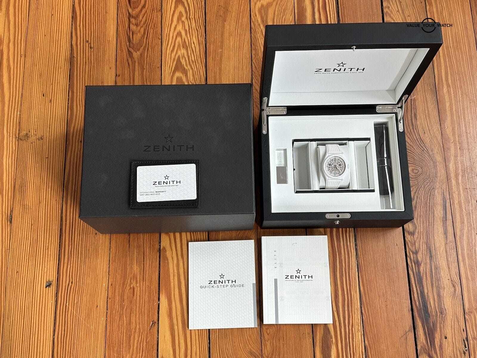 Discontinued ZENITH Defy Classic Skeleton 49.9002.670/01R792 White Ceramic - Image 12