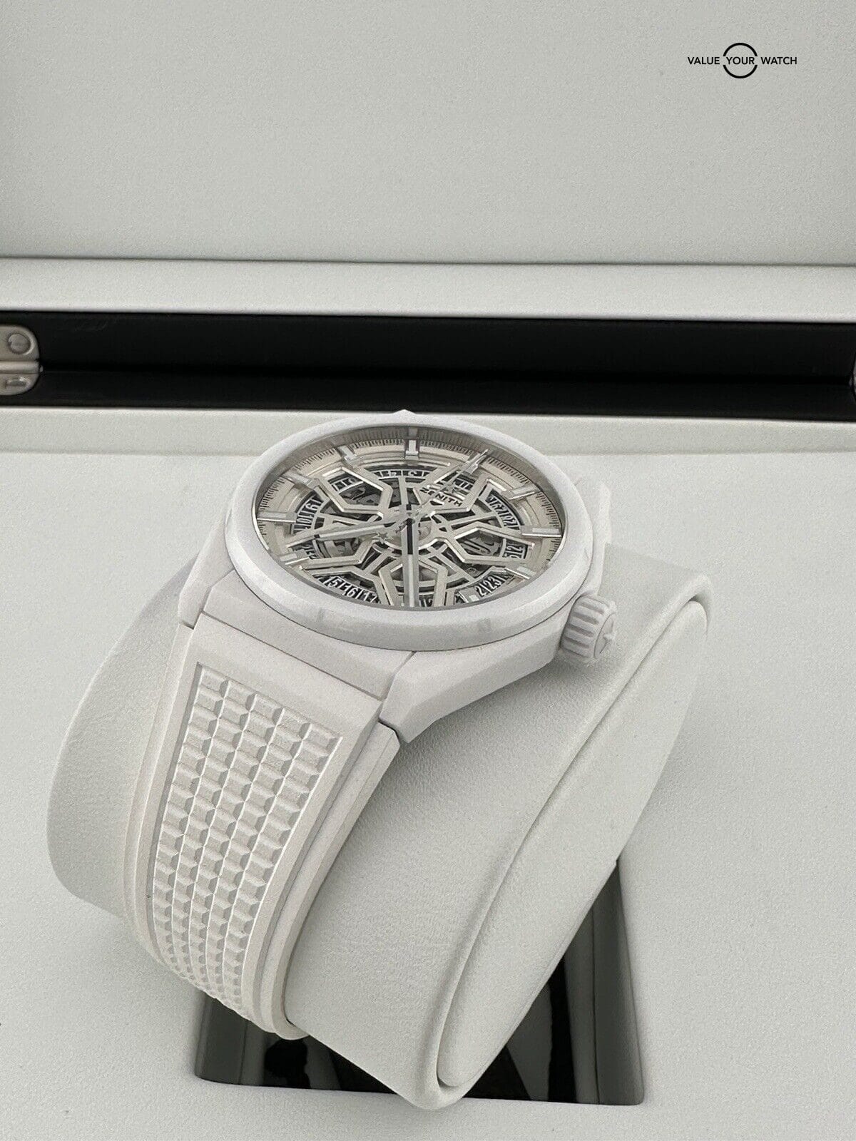 Discontinued ZENITH Defy Classic Skeleton 49.9002.670/01R792 White Ceramic - Image 16