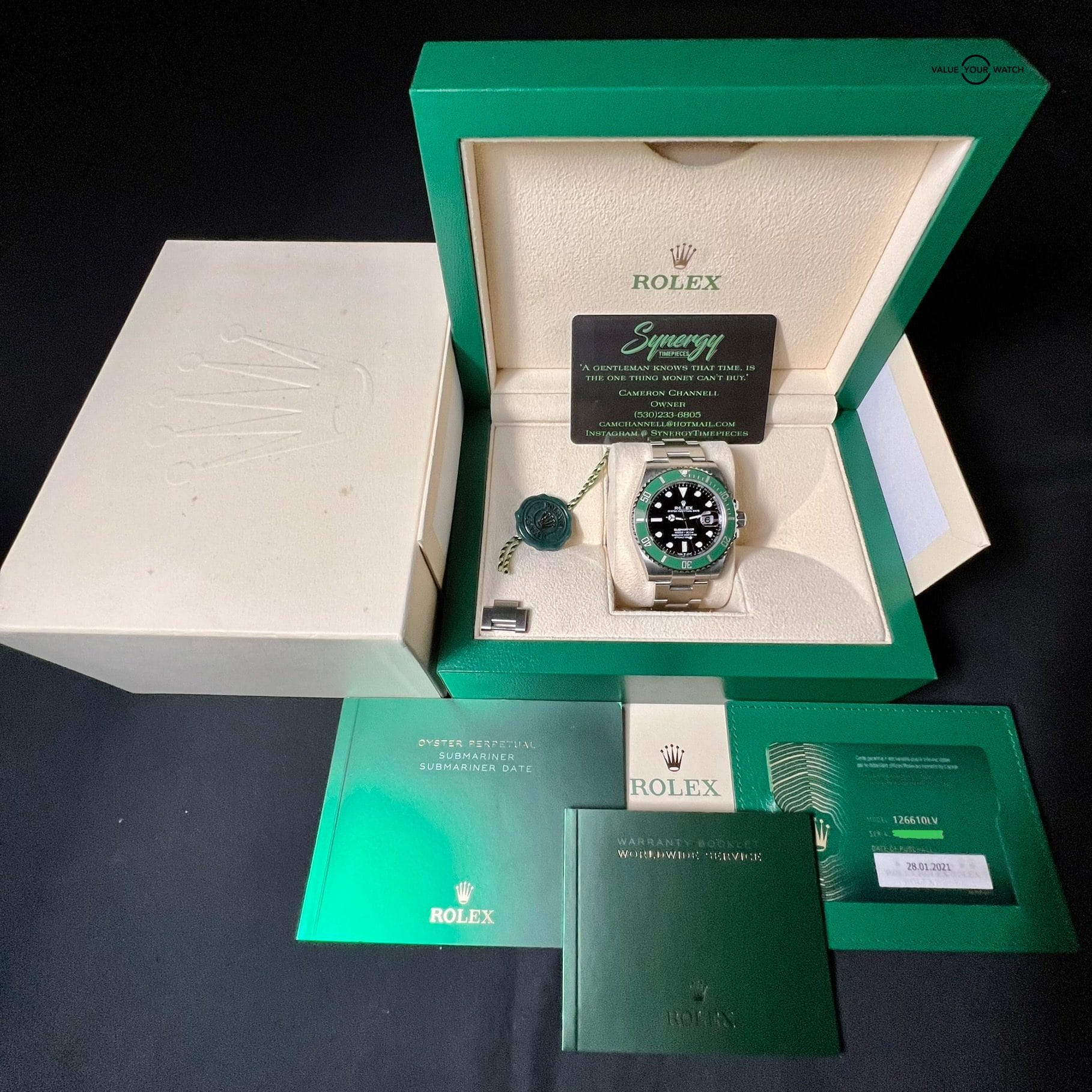 Rolex Submariner Starbucks ref 126610LV Ceramic Full Set 2021