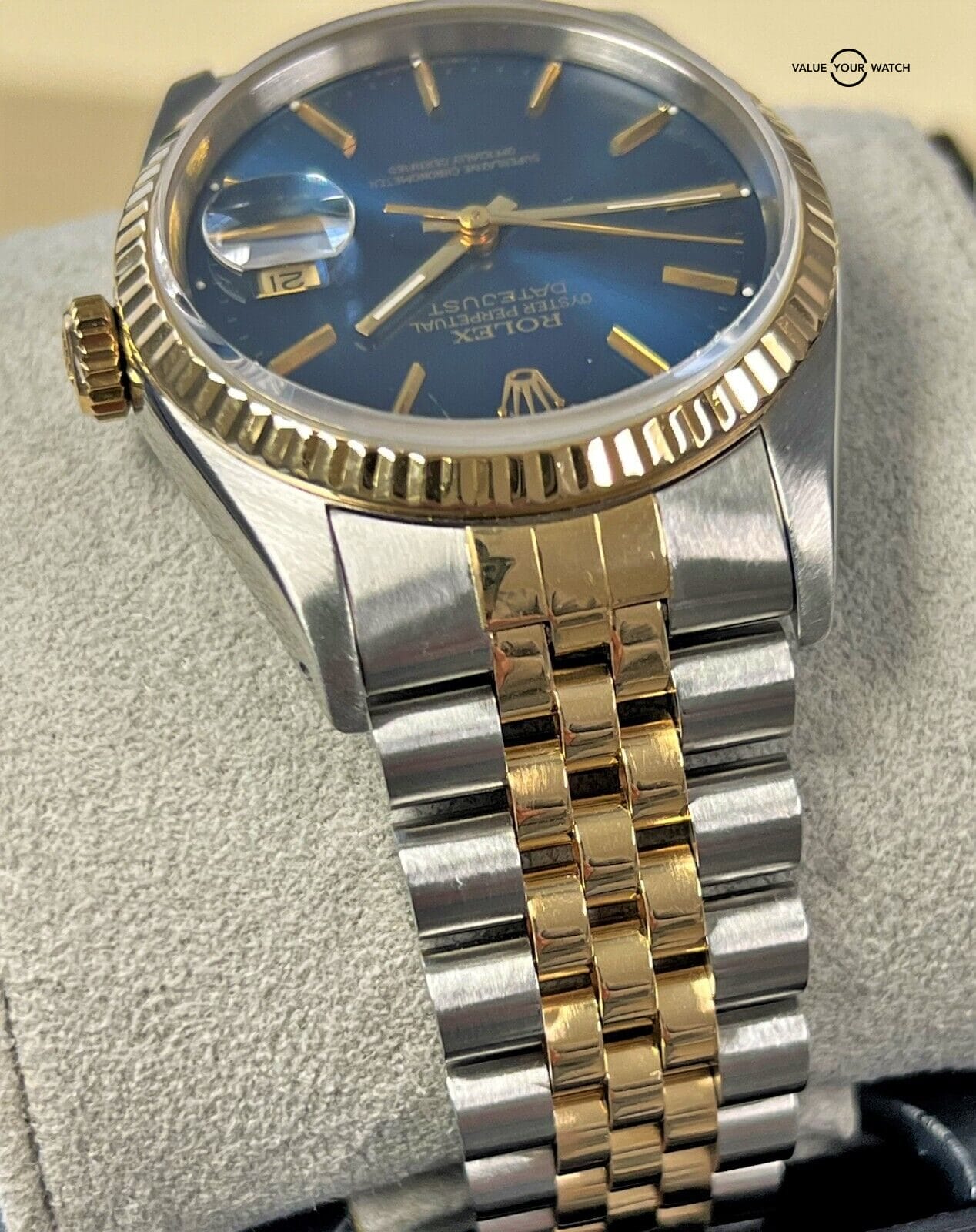 Rolex Datejust 36mm 16233 Blue Dial 18K Yellow Gold & Stainless-Steel BOX/PAPERS - Image 16