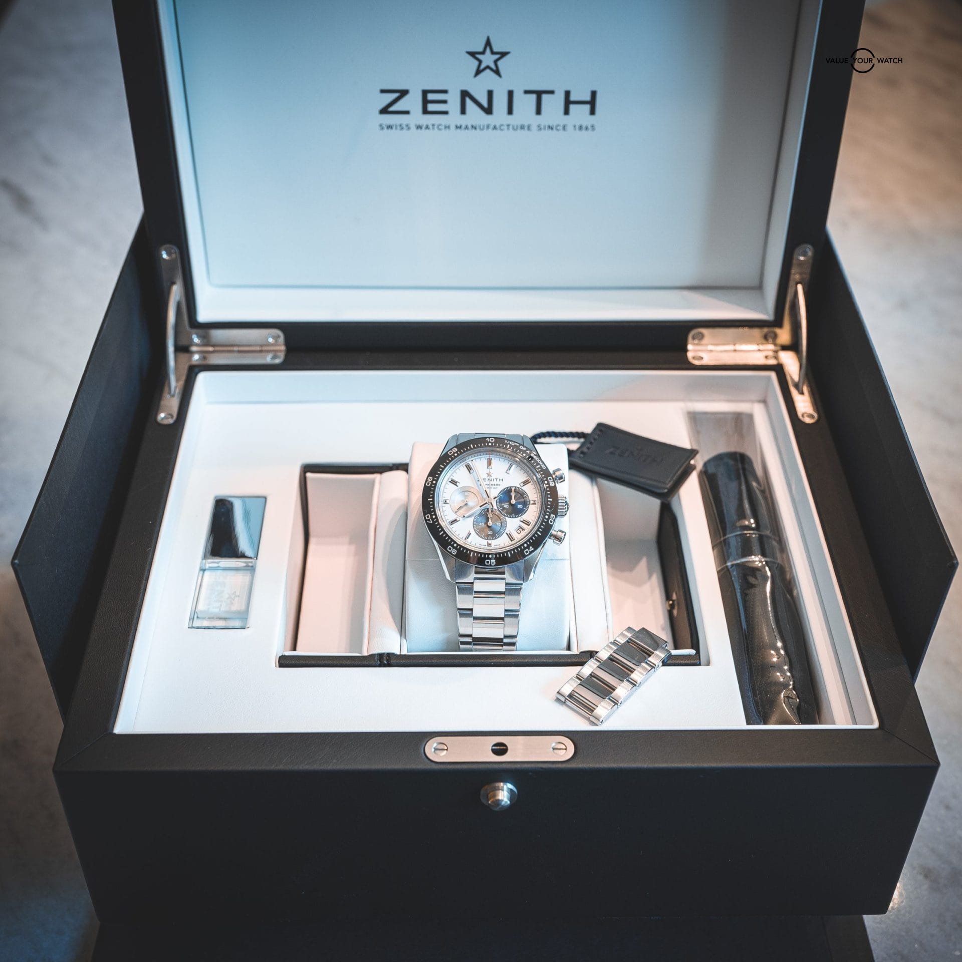 Zenith El Primero Chronomaster Sport White Dial "Panda" - 03.3100.3600/69.M3100 - FULL SET - Image 12