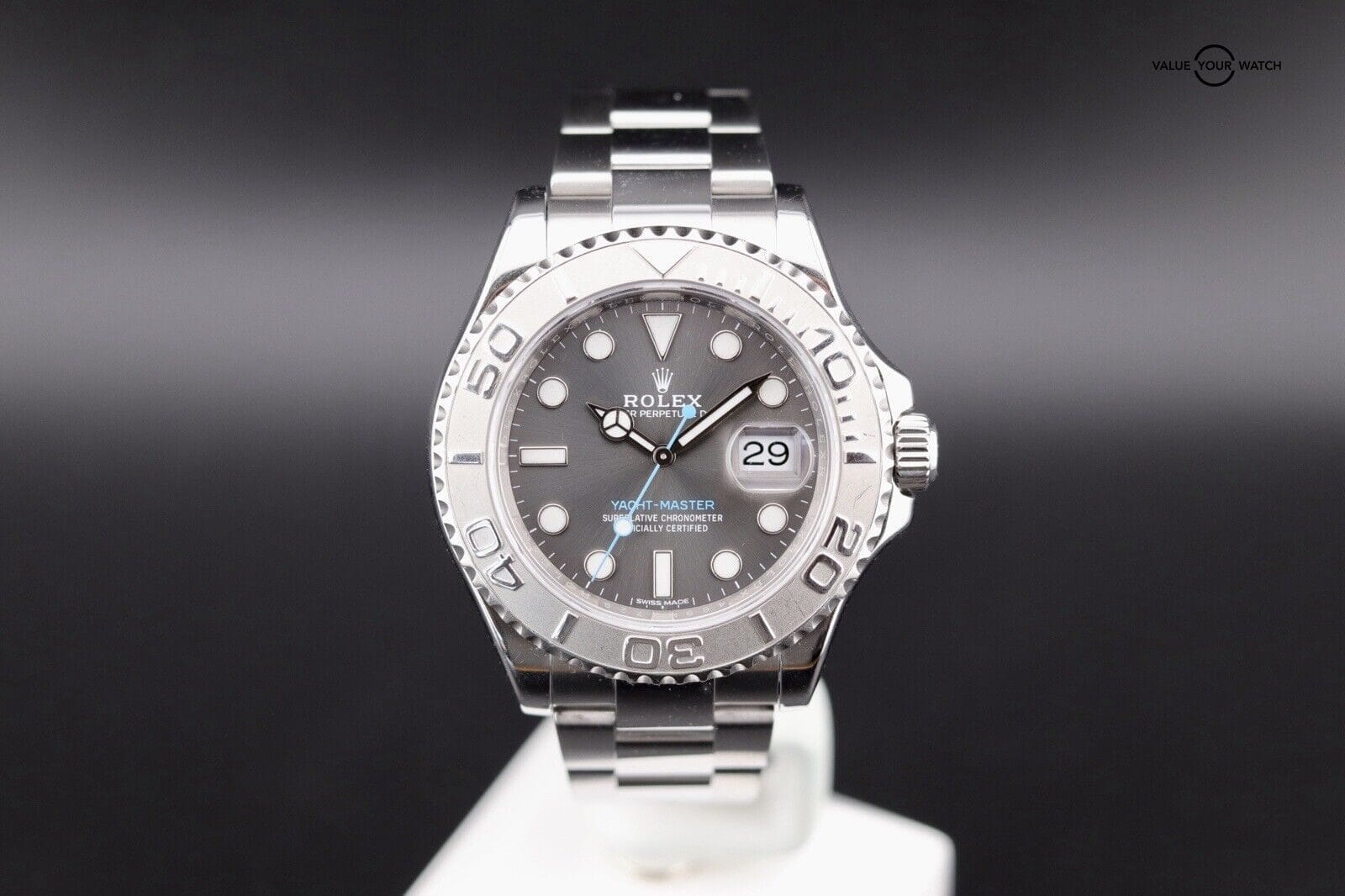 Rolex Yacht-Master 116622 40mm Rhodium Dial Steel X Platinum 2018 B&P - Image 10