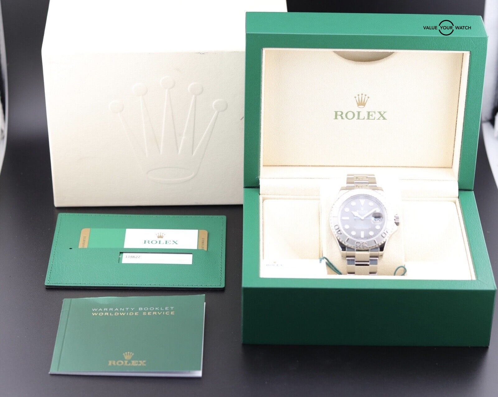 Rolex Yacht-Master 116622 40mm Rhodium Dial Steel X Platinum 2018 B&P - Image 13