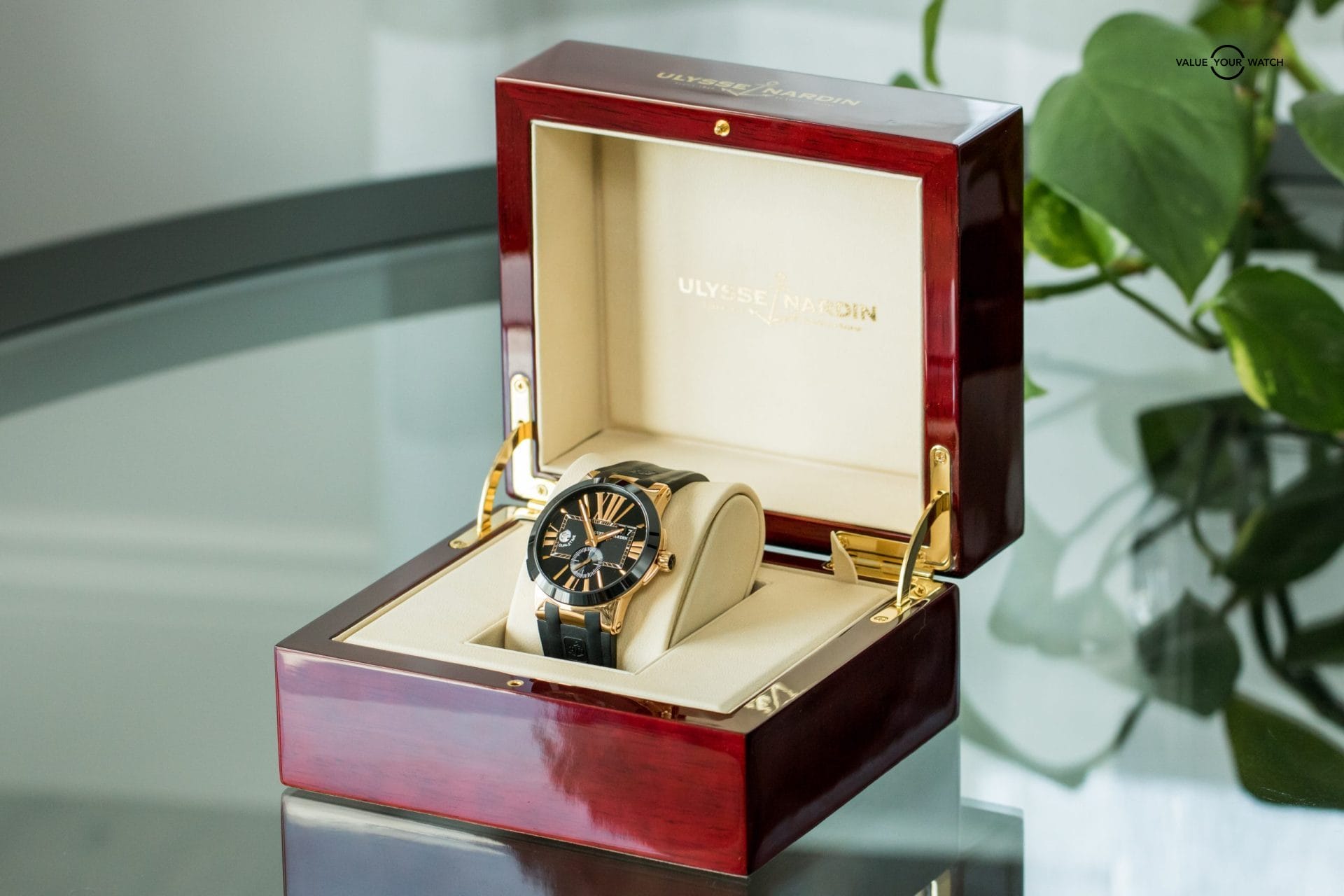 Rose Gold Ulysse Nardin Executive Dual Time 43mm