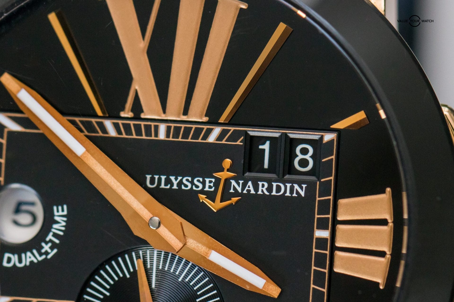 Rose Gold Ulysse Nardin Executive Dual Time 43mm - Image 10